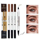 2 In 1 Gegemoon Liquid Eyebrow & Eyeliner | Long Lasting Liquid Eyeliner & Eyebrow Pencil