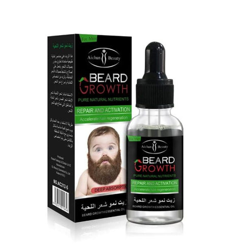 Aichun Beauty Organic Men Beard Growth Oil Concave Naturals Beard Oil 35 Ml