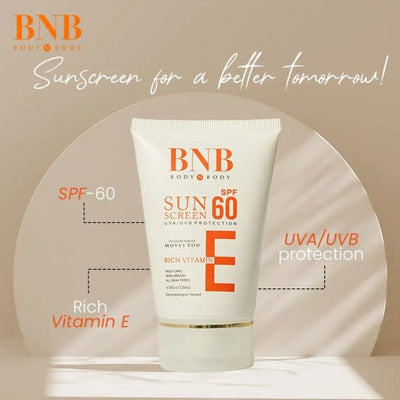 Bnb Sun Screen Spf-60 Rich Vitamin E (120ml )