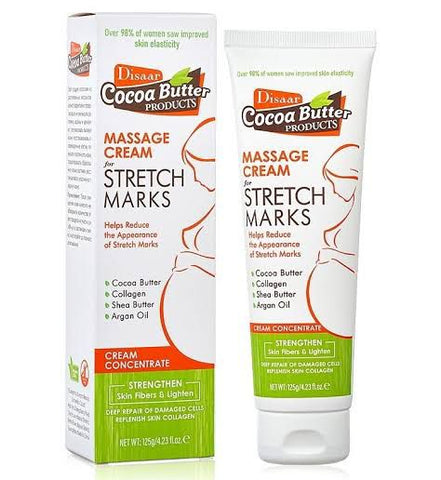Disaar Cocoa Butter Stretch Marks Massage Cream Deep Hydration 125g