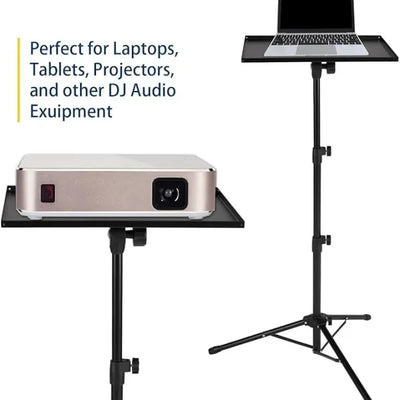 Portable Projector And Laptop Stand Table Tripod (height Adjustable 45-120cm)