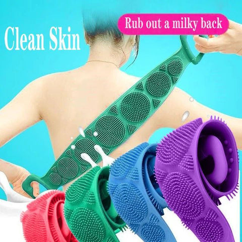Magic Silicone Brushes Bath Towels | Rubbing Back Mud Peeling Body Massage Shower Extended | Scrubber Skin Clean Brushes Bathroom