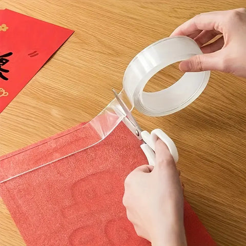 Nano Tape | 3M Double-Sided Transparent Tape | Reusable, Washable & Traceless Gel Grip for Home & Office