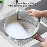 10 Dish Washing Cleaning Cloth | Metal Wire Dish Cleaning Cloth | Durable, Scratch-Free Scrubbing for Kitchen Surfaces