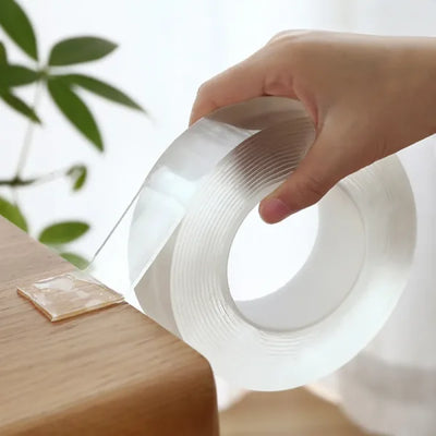 Nano Tape | 3M Double-Sided Transparent Tape | Reusable, Washable & Traceless Gel Grip for Home & Office