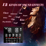 V10 Bm-800 Podcast Condenser Microphone Set With Live Sound Card (black)